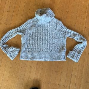 Free People super cute cropped chunky turtleneck, cotton poly